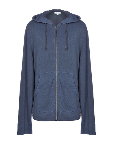 JAMES PERSE Hooded sweatshirt Slate blue 100% Cotton