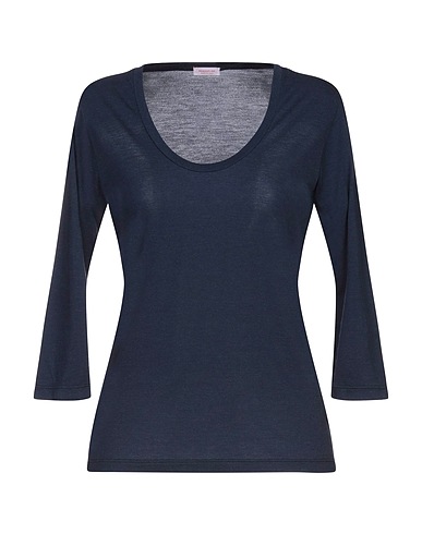 ROSSOPURO Basic T-shirt Midnight blue 80% Modal, 20% Polyamide