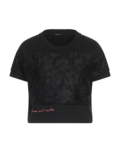 HAPPINESS Sweatshirt Black 100% Cotton