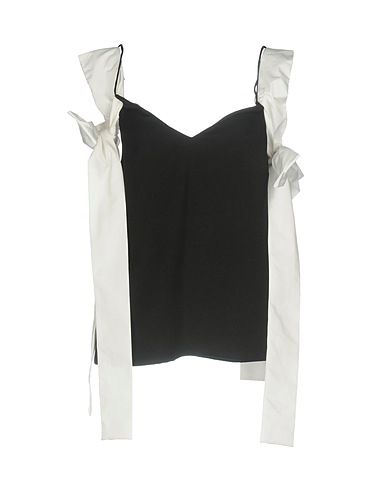 ELLERY Evening top Black 80% Acetate, 20% Polyester