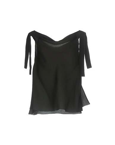 MAISON RABIH KAYROUZ Top NERO 100% Silk, Viscose, Cotton