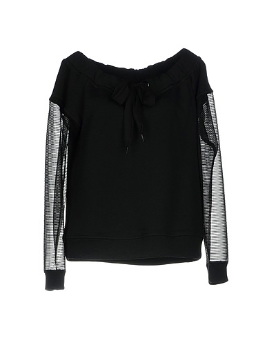 PINKO Sweatshirt Black 65% Cotton, 35% Polyester, Polyamide, Elastane
