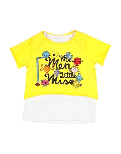 SILVIAN HEACH T-shirt Giallo 95% Cotone, 5% Elastan