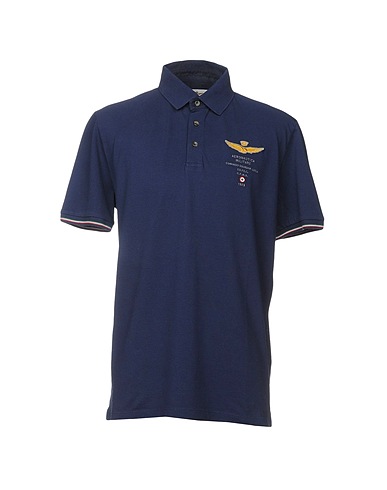 AERONAUTICA MILITARE Poloshirt Nachtblau 100% Baumwolle