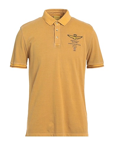 AERONAUTICA MILITARE Poloshirt Kamel 100% Baumwolle