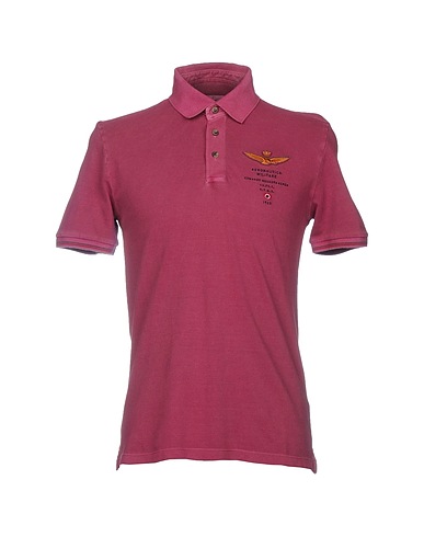 AERONAUTICA MILITARE Polo Malva 100% Cotone