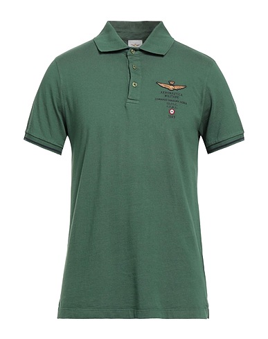 AERONAUTICA MILITARE Polo shirt Green 100% Cotton