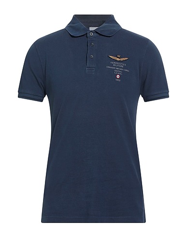 AERONAUTICA MILITARE Poloshirt Marineblau 100% Baumwolle