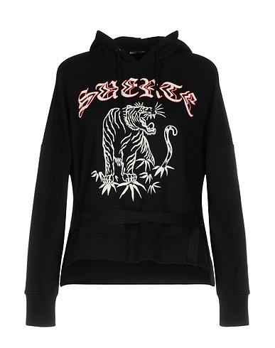 MARCELO BURLON Felpa Nero 100% Cotone, Poliestere
