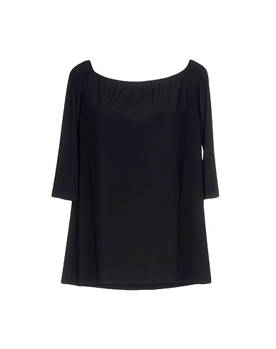 NORMA KAMALI T-shirt Midnight blue 95% Polyester, 5% Elastane