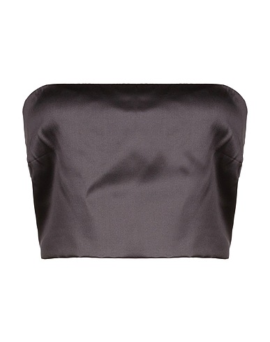 BRUNELLO CUCINELLI Top Charcoal 96% Silk, 4% Elastane