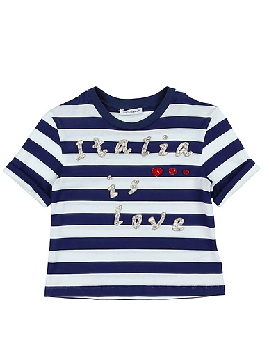 DOLCE&GABBANA T-shirt Bright blue 100% Cotton