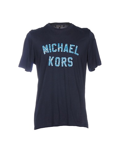 MICHAEL KORS MENS T-shirt Midnight blue 100% Cotton