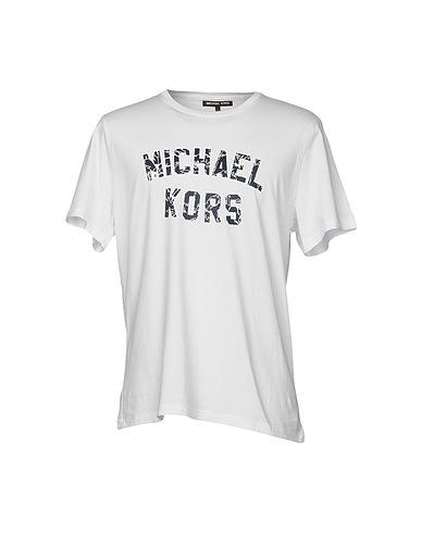 MICHAEL KORS MENS T-shirt Bianco 100% Cotone