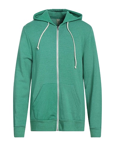 ALTERNATIVE® Hooded track jacket  Light green 50% Polyester, 46% Cotton, 4% Rayon