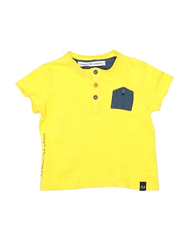 DANIELE ALESSANDRINI T-shirt Yellow 100% Cotton