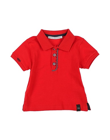 DANIELE ALESSANDRINI Polo Rosso 95% Cotone, 5% Elastan