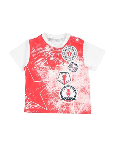 DANIELE ALESSANDRINI T-shirt Rosso 95% Cotone, 5% Elastan