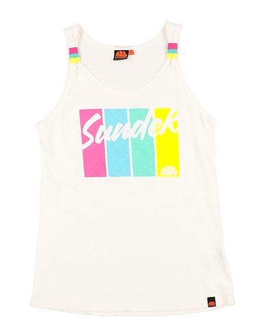 SUNDEK T-shirt Ivory 100% Cotton