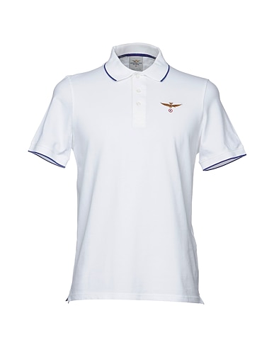 AERONAUTICA MILITARE Polo Bianco 100% Cotone