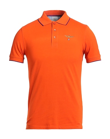 AERONAUTICA MILITARE Polo Arancione 100% Cotone