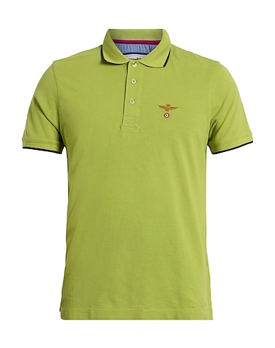 AERONAUTICA MILITARE Polo Verde lime 100% Cotone
