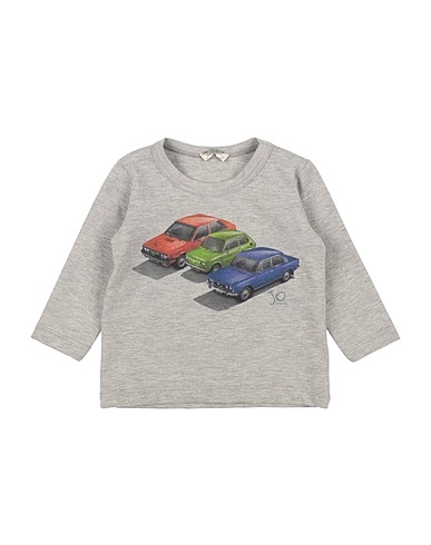 J.O. Milano T-shirt Light grey 62% Polyester, 33% Cotton, 5% Elastane