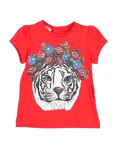 GUCCI T-shirt Rosso 100% Cotone