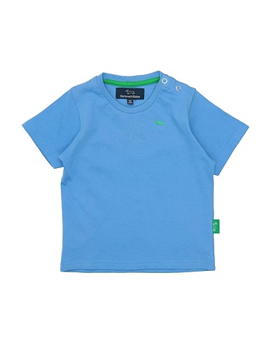 HARMONT & BLAINE T-Shirt Azurblau 100% Baumwolle