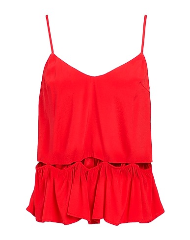 SUOLI Top Red 94% Silk, 6% Elastane