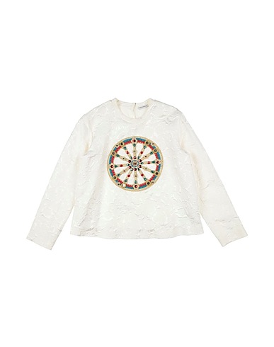 DOLCE&GABBANA トップス ホワイト レーヨン 64% / コットン 36%