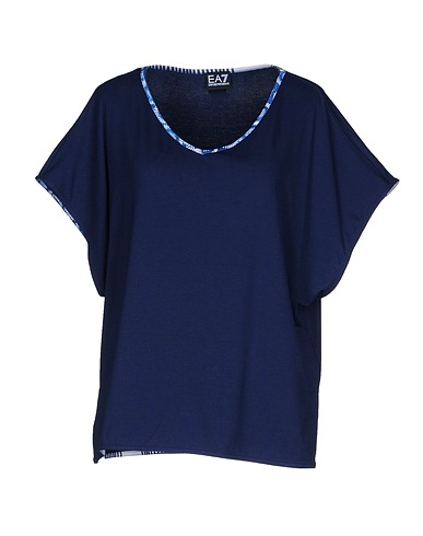 EA7 T-Shirt Nachtblau 95% Viskose, 5% Elastan