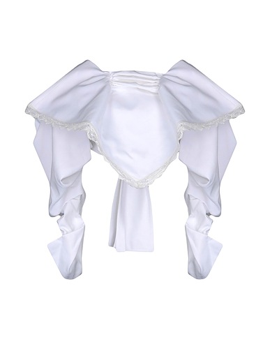 JACQUEMUS Top White Polyester, Cotton