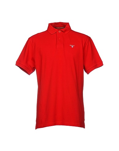 BARBOUR Polo shirt Red 100% Cotton