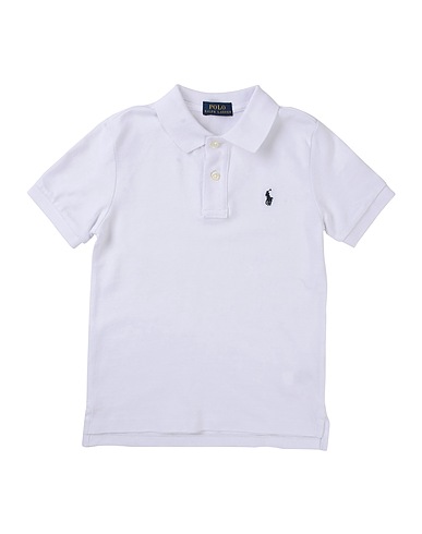 POLO RALPH LAUREN Polo  Slim Fit Cotton Mesh Polo Shirt 
 Bianco 100% Cotone