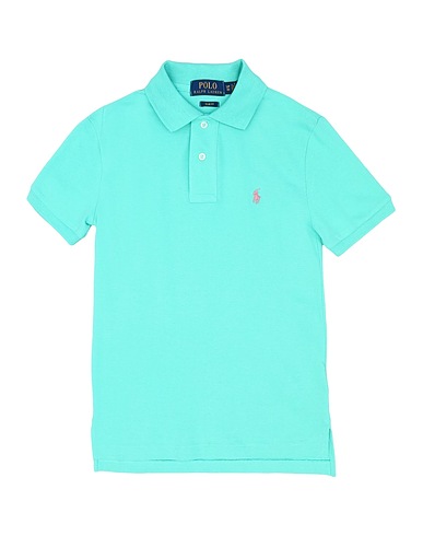 POLO RALPH LAUREN Polo shirt  Slim Fit Cotton Mesh Polo Shirt 
 Light green 100% Cotton