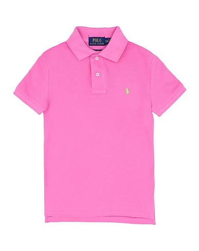 POLO RALPH LAUREN Polo shirt  Slim Fit Cotton Mesh Polo Shirt 
 Pink 100% Cotton