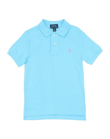 POLO RALPH LAUREN Poloshirt Himmelblau 100% Baumwolle