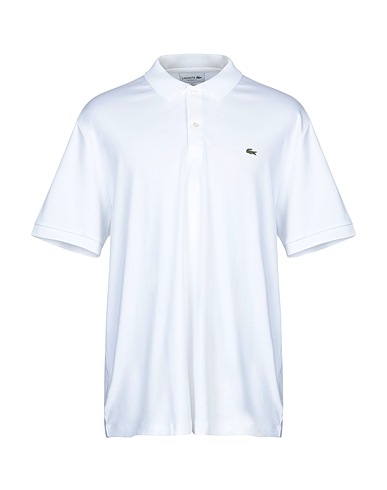 LACOSTE Polo shirt BIANCO 100% Cotton