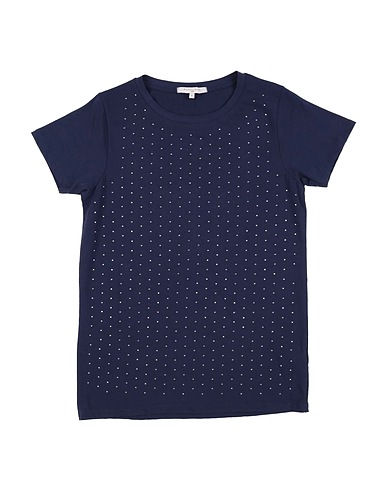 SILVIAN HEACH T-shirt Midnight blue 95% Cotton, 5% Elastane