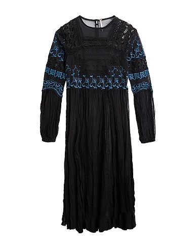 FREE PEOPLE Top SWEET SUNNY DAYS TUNIC Black 100% Rayon, Cotton, Nylon