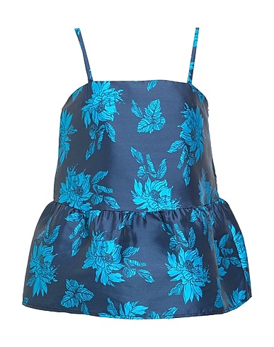 TWINSET Top Slate blue 83% Polyester, 17% Polyamide