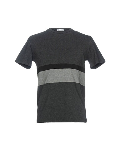 BIKKEMBERGS T-shirt Charcoal 92% Cotton, 8% Elastane