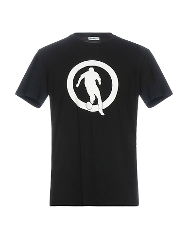 BIKKEMBERGS T-shirt Black 92% Cotton, 8% Elastane