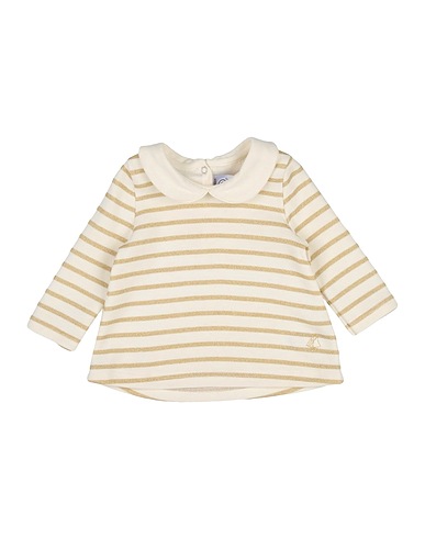 PETIT BATEAU T-shirt Ivory 86% Cotton, 6% Viscose, 4% Polyamide, 4% Polyester