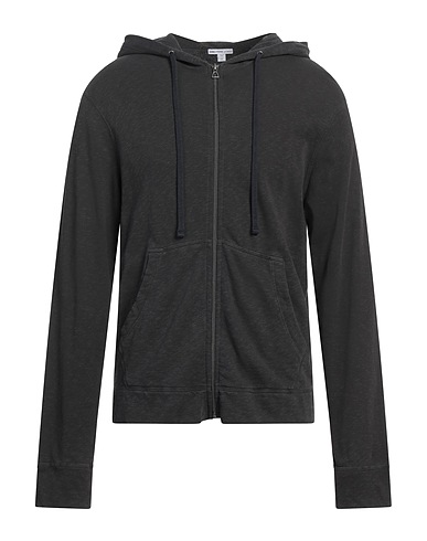 JAMES PERSE Hooded track jacket  STANDARD Charcoal 100% SUPIMA®