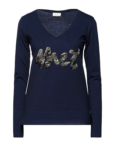 MET JEANS T-shirt Midnight blue 100% Cotton
