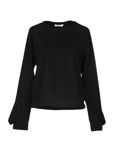 DONDUP Sweatshirt Black 71% Viscose, 24% Polyamide, 5% Elastane