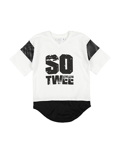 SO TWEE by MISS GRANT T-shirt White 95% Cotton, 5% Elastane, Polyester