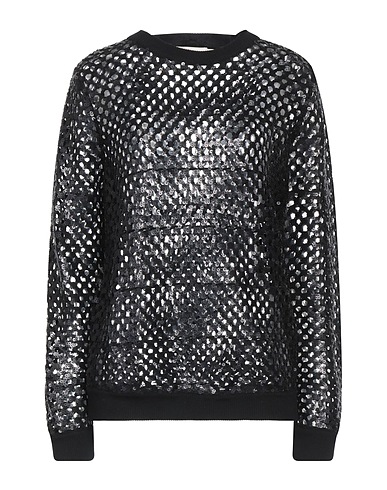 TORY BURCH Jumper Black 91% Merino Wool, 8% Polyamide, 1% Elastane